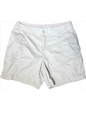 Style & Co Khaki Mid-Rise Cargo Shorts Comfort Waist Size 14
